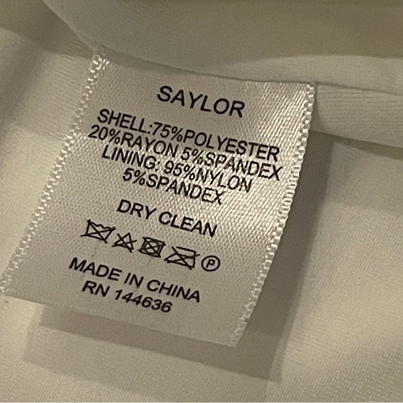 Saylor Astor Fringe Midi Dress in White Medium NWT - Picture 11 of 11